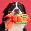 BARK dog toys Max's Maine Lobster Roll Plush Squeak Dog Toy