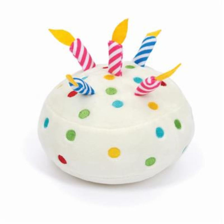 Jax & Bones Toys Lg Birthday Cake Plush Dog Toy
