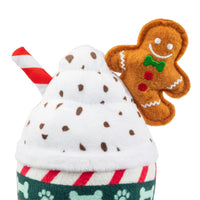 Starbarks Ginger Bark Latte Christmas Holiday Plush Squeaky Dog Toy