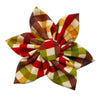 Huxley & Kent Bow Tie SM Fall Season Harvest Check Pinwheel Pet Collar Attachment - 2 Sizes
