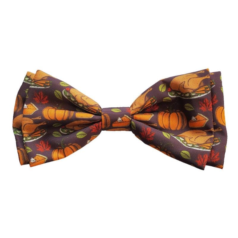 Huxley & Kent Bow Tie SM Turkey Dinner Fall Pet Bow Tie - 3 Sizes