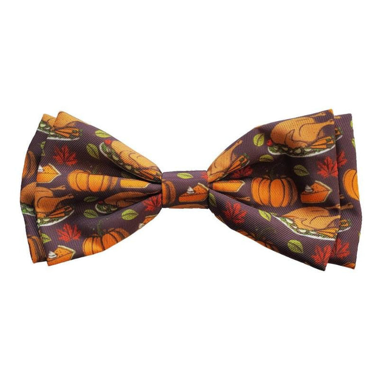 Huxley & Kent Bow Tie SM Turkey Dinner Fall Pet Bow Tie - 3 Sizes