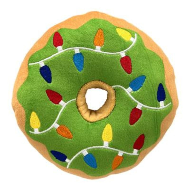 Huxley & Kent dog toys LG Christmas Lit Donut Dog Toy