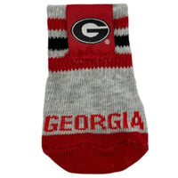 Pets First Pet Socks XS/S GA Bulldogs Non-Skid Pet Socks - 4 Pc (2 sizes)