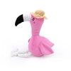 ZippyPaws dog toys Freya the Flamingo Playful Pal Pink Plush Squeaky Rope Dog Toy