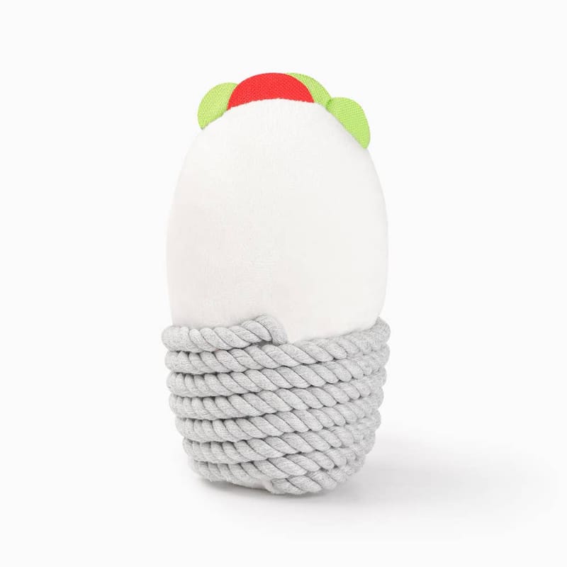 Hugsmart Products Inc dog toys Fiesta Chewsday Burrito Rope Plush Dog Toy