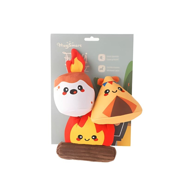HugSmart Pet Toys Camping Pups Camp Hound Plush Dog Toy Set - 3 Pc
