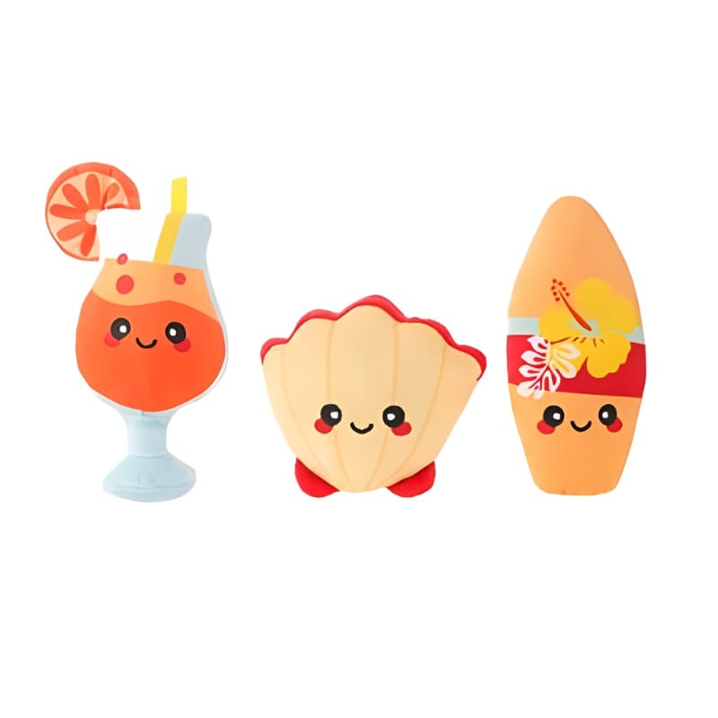 HugSmart Pet dog toys Beach Daze Beach Party Dog Toys - 3 Pc