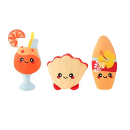 HugSmart Pet dog toys Beach Daze Beach Party Dog Toys - 3 Pc