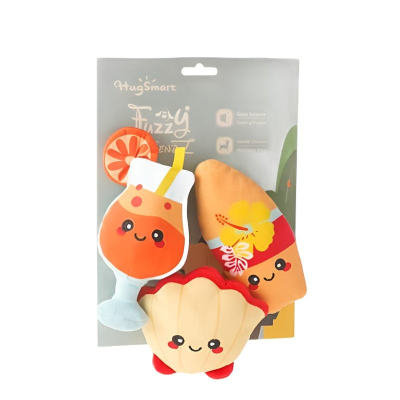 HugSmart Pet dog toys Beach Daze Beach Party Dog Toys - 3 Pc