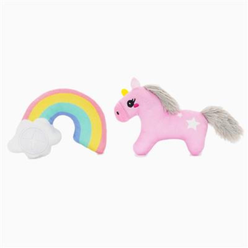Huxley & Kent Cat Toys Crazy Catcher Unicorn & Rainbow Cat Toys - 2pk