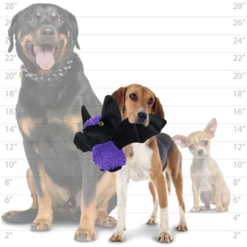VIP Products/Tuffy dog toys Mighty Microfiber Halloween Purple Bat Ball Durable Dog Toy