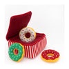 ZippyPaws dog toys Holiday Burrow Donutz Box Plush Dog Toy Set - 4 Pc