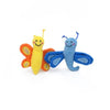 ZippyClaws Cat Toys Butterfly and Dragonfly Plush Cat Toy Set - 2 Pc