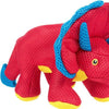GoDog dog toys SM Dino Frills Red 2x Chew Guard Plush Squeak Dog Toy