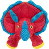 GoDog dog toys SM Dino Frills Red 2x Chew Guard Plush Squeak Dog Toy