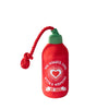 Pet Shop by Fringe Studio dog toys Hearts on Fire Plush Red Rope Dog Toy