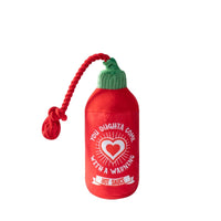 Pet Shop by Fringe Studio dog toys Hearts on Fire Plush Red Rope Dog Toy
