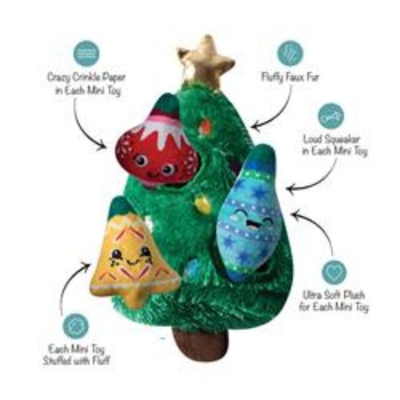 Pet Shop by Fringe Studio dog toys Christmas Tree Ready Set Glow Hide & Seek Interactive Dog Toy Set