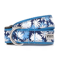 The Worthy Dog COLLARS XS Shades of Blue Flower Power Dog Collar