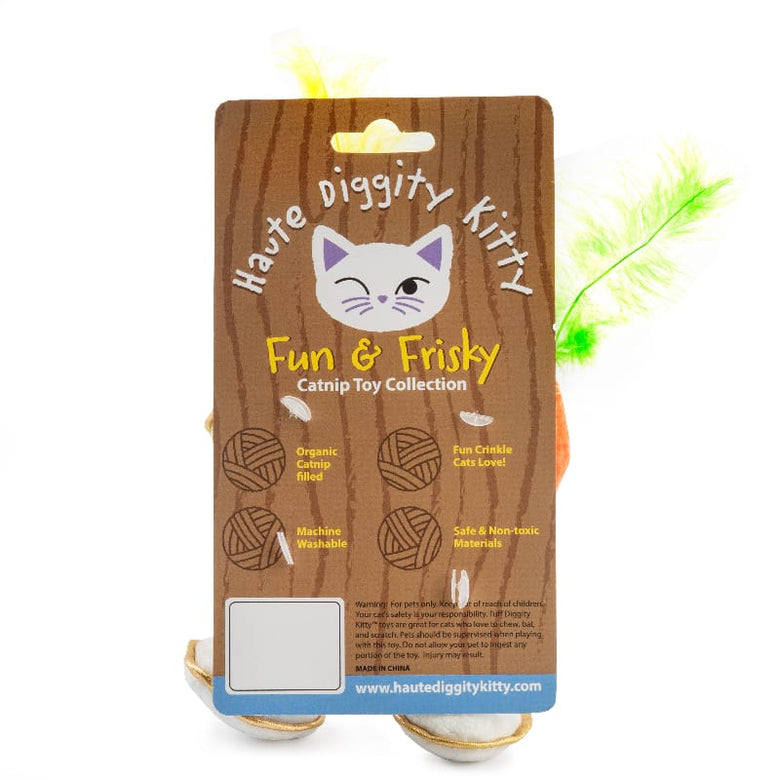 Haute Diggity Dog Cat Toys Kitty Cocktails Fun Cat Toy Set - 2 Pk