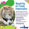 SodaPup dog toys Golf Ball Rubber Treat Dispenser & Enrichment Dog Toy