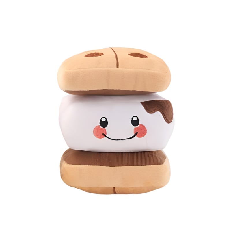 HugSmart Pet Toys Camping Pups Smores Plush Squeak Dog Toy