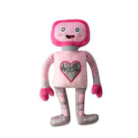 PetShop by Fringe Studio dog toys Will You Beep My Valentine Pink Plush Squeak Dog Toy