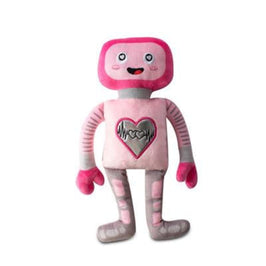 PetShop by Fringe Studio dog toys Will You Beep My Valentine Pink Plush Squeak Dog Toy