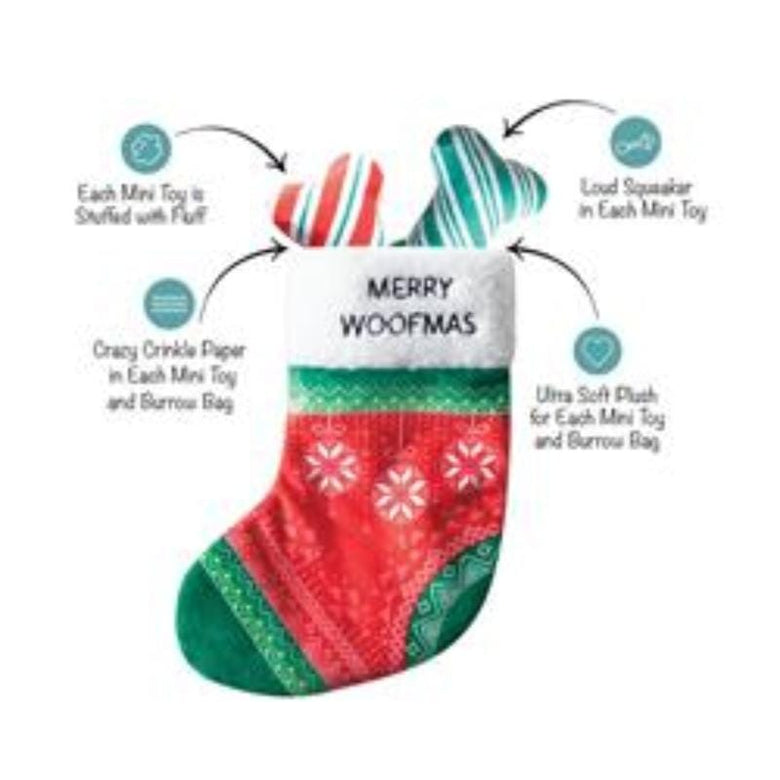 Pet Shop by Fringe Studio dog toys Merry Woofmas Hide & Seek Plush Dog Toy Set - 3Pc