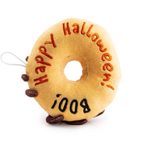 Haute Diggity Dog dog toys Brown Spider Plush Squeaky Halloween Donut Dog Toy