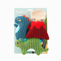 Hugsmart Products Inc dog toys Dinosaur Land Dino Buds Plush Dog Toy Set - 3 Pc