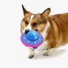 Hugsmart Products Inc dog toys Space Paws Blue Pink UFO Plush Dog Toy