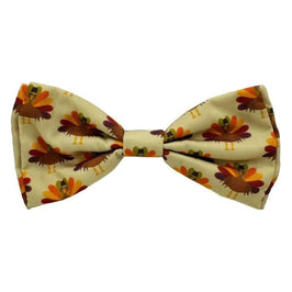 Huxley & Kent Bow Tie SM "What Me Worry Turkey" Dog Bow Tie - 3 Sizes