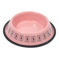 Jojo Modern Pets Bowls Non SkId Stainless Steel Dog Bowl - Unicorn Pink