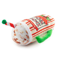 Holiday Dog Nog Plush Squeaky Christmas Dog Toy