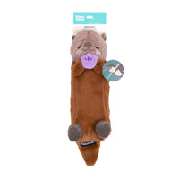 ZippyPaws dog toys Otter Snooziez with Shhhqueaker Plush Dog Toy