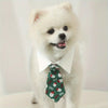 TMU - REPLAB SARL COLLARS Green Christmas Santa Dog Tie Collar