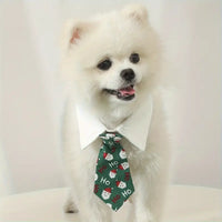 TMU - REPLAB SARL COLLARS Green Christmas Santa Dog Tie Collar