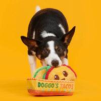 BARK dog toys Doggos Tacos Plush Dog Toy Set - 3 Pc
