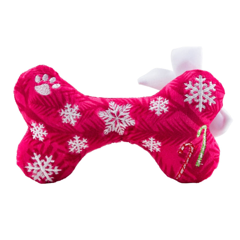Puppermint Bone Original (Merry Christmas) Plush Squeaky Holiday Dog Toy