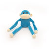 ZippyPaws dog toys Spencer the Crinkle Monkey Small Rainbow and Blue Plush Dog Toy Set - 2 Pk