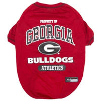 Pets First dog apparel XS Georgia Bulldogs Red Dog Tee