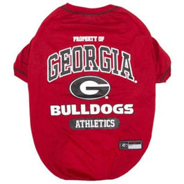 Pets First dog apparel XS Georgia Bulldogs Red Dog Tee