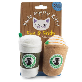 Haute Diggity Dog Cat Toys Meowbucks Cat Toys - 2 Pc