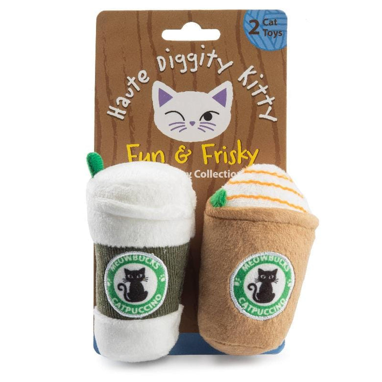 Haute Diggity Dog Cat Toys Meowbucks Cat Toys - 2 Pc