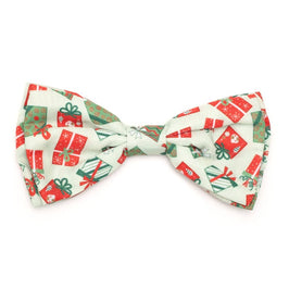 The Worthy Dog Bow Ties SM Christmas Presents Light Green Bow Tie Pet Collar Attachment - 2 Sizes