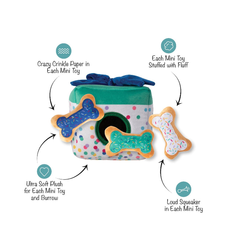All About the Gifts Hide & Seek Interactive Dog Toy Set - 4Pc