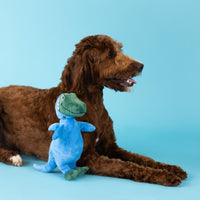 Shark Rex Feelin' Jawsome! Blue Plush Squeaky Dog Toy