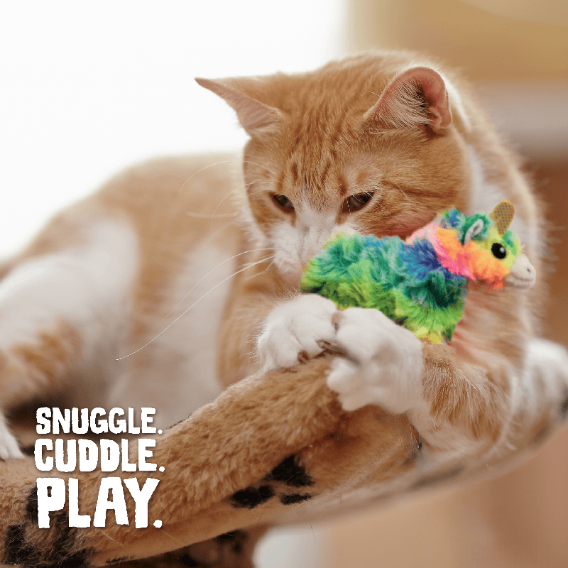 SnugArooz Cat Toys Kitty Momma Rainbow Cat Toy - 4"